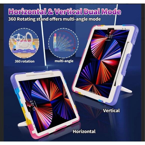 ROISKIN for iPad Pro‎ 12.9 -In Case (6th, 5th, 4th & 3rd Gen)HD Screen Protector - Picture 3 of 3